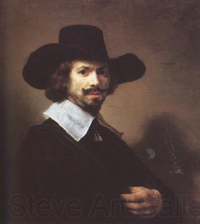 Carel fabritius Portrait of a Man.Pendant to Fig (mk33) Spain oil painting art